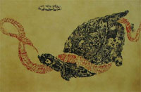 Illustration Shiatsu Reims : le serpent et la tortue